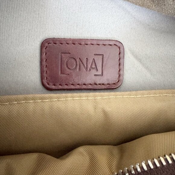 ONA Capri Camera Bag Leather Distressed Antique Cognac Leather Color Tote Bag - Picture 13 of 15